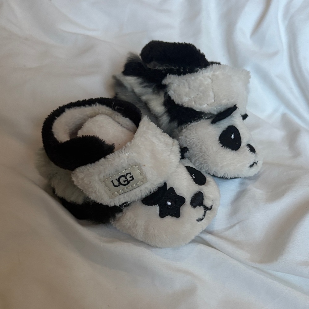 UGG Black and White Baby Booties